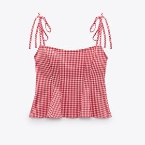 NEW Zara Adjustable Straps Tank Top